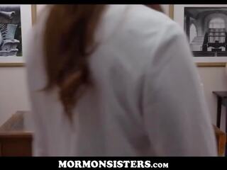 Young Mormon Teen Sister adult clip With Brother In His Office