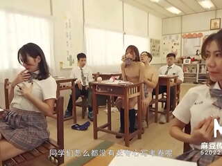 Trailer-MDHS-0009-Model groovy Sexual Lesson School-Midterm Exam-Xu Lei-Best Original Asia adult clip show
