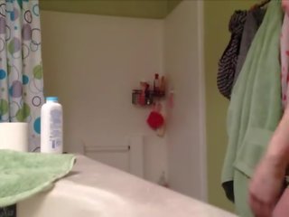 My teen damsel taking a fantastic showerwer